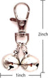DIY Pet Bells 304 Stainless Steel Dog Bells, 4 pcs Gold and Silver Bell Training Charm Pendants