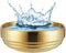 Large Dog Bowl, Gold Stainless Steel for Large Dogs, Study and Rust-Resistant, Stylish Design, 7 Inch (W) 2.6 Inch (H)