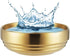 Large Dog Bowl, Gold Stainless Steel for Large Dogs, Study and Rust-Resistant, Stylish Design, 7 Inch (W) 2.6 Inch (H)