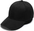 Plain Blank Black Caps with Adjustable Strap (12PCS), Medium Size