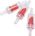 ALEGI Aquarium Air Pump Accessories - Non-Return Check Valves for 3/16" Tubing (6 Check + 6 Control Valves)