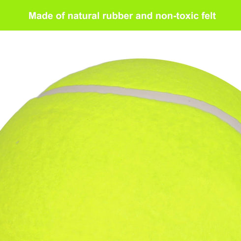 2 Pack Big Tennis Ball for Dogs - Inflatable Giant Tennis Balls, 9.5" and 8", Large Pet Toys for Outdoor Sports