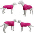 Lovelonglong Dog Costumes Basic Blank T-Shirt Tee Shirts for Medium Dogs, Rosered XXL