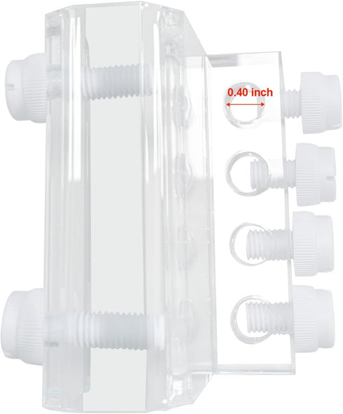 Acrylic Aquarium Soft Tube Fixture Holder for Pump Soft Hose, 2 Pieces