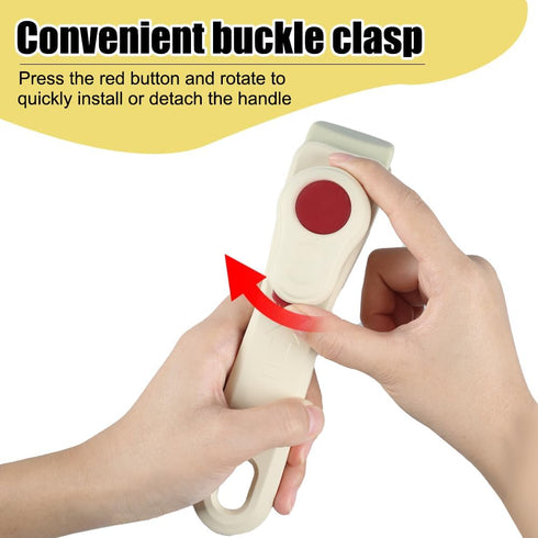 MiOYOOW Removable Pan Handle, Anti-Scald Detachable Pot Handle Anti-Slip Replacement Cookware Handles with Hanging Hole