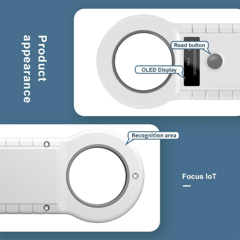 134.2KHz/125KHz 15 11784/11785) Yanzeo Pet Microchip Reader Digits Pet Microchip Scanner for Dogs Cats FDX-B (ISO