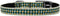Mirage Pet Products Green Checkers Nylon Dog Collar with Classic Buckle, Size 12