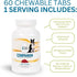 Chewable Dog Nutrition Companion - 60 Beef Tabs for Puppies to Adults