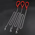 Heavy Duty Pet Dog Steel Chain Leash with Padded Loop Handle - Basic Training Leash for Small Medium Breeds (Small, Red)