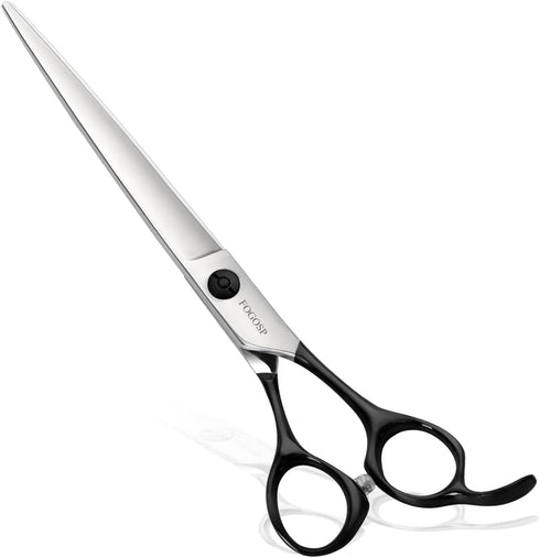 Professional Dog Grooming Scissors - 7.5" Straight Shears for Cutting Small Dogs and Cats, Japan 440C Stainless Steel
