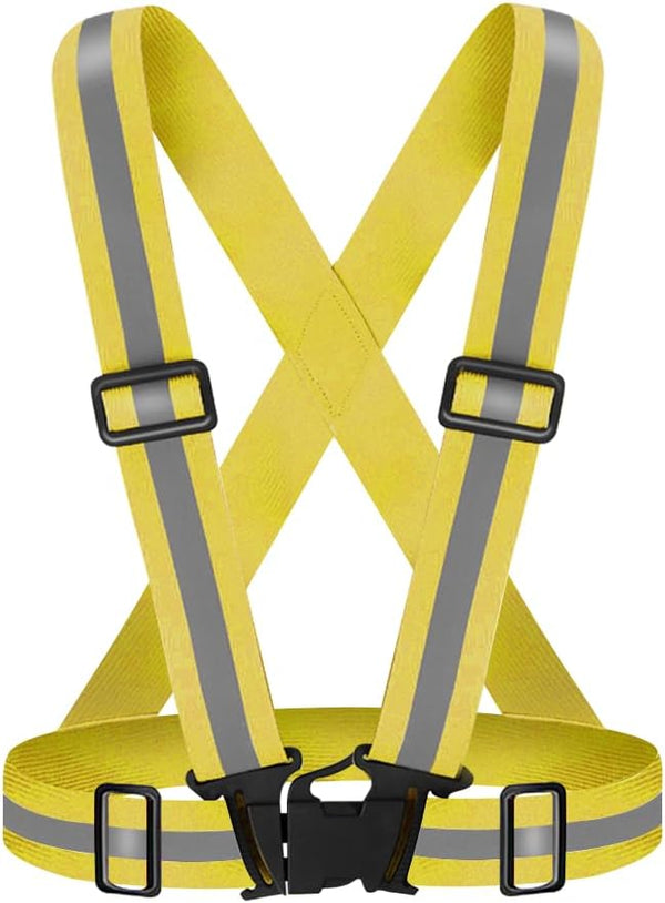 High Visibility Reflective Vest, Adjustable Safety Vest for Running, Walking, Jogging, Hiking, Night Cycling
