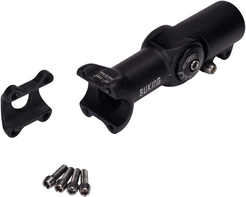 FOMTOR Bike Stem Adjustable MTB Stem, 0~90 Degree, 80mm 90mm 110mm, Suitable for Most Mountain Bike, Road Bike, BMX