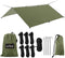 Hammock Rain Fly Tent Tarp, 32ft Long Ridgeline, 9.8x9.5ft Waterproof 210D Oxford with Guy Lines