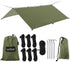 Hammock Rain Fly Tent Tarp, 32ft Long Ridgeline, 9.8x9.5ft Waterproof 210D Oxford with Guy Lines