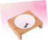 1 Table Single Bowl Pet Supplies - Dog Feeder Pet Dining Table with Ceramics Pet Bowl