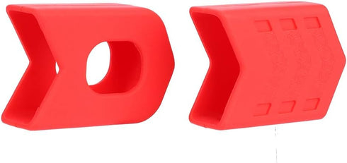 VGEBY 1Pair Crank Protector, Silicone Crank Case Cover for Bike Accessory (Red)