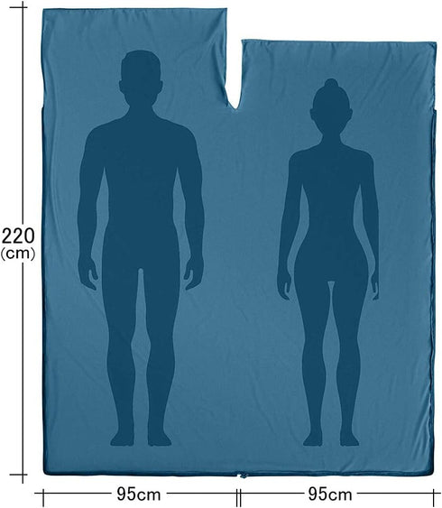 Travel Sheets & Sleeping Bag Liner, Lightweight Single Camping Sleep Sack for Backpacking, Hotels & Hostels