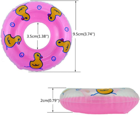 3.74 Inch Lizard Bath Collar Ring, Swimming Rings for Bearded Dragon, Leopard Gecko, Amphibians Cage Accessories