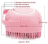 Pet Bath Massage Brush, Puppy Dog Cat Grooming Cleaning Soft (Pink)