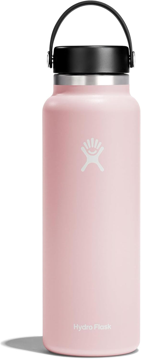 Hydro Flask Wide Mouth Stainless Steel Water Bottle, Vacuum Insulated, Leakproof Lid for Cold Drinks, Sports, Travel