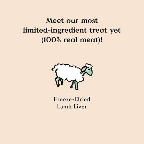Bocce's Bakery Freeze Dried Lamb Liver Treats for Dogs - All-Natural, Freeze-Dried Treats Made with One Ingredient, Made in The USA, 3 oz