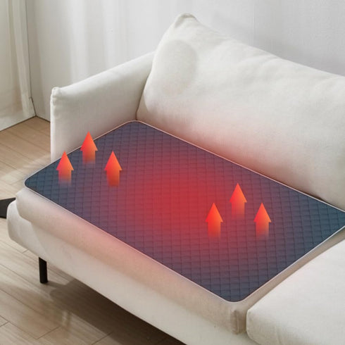 Generic 4 3 Heated Zones Camping Chair Heated Cushion, Portable Thickened Heating Mat, Adjustable Temperature USB