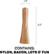 Barkbox Super Chewer Tough Dog Chew Toys for Aggressive Chewers, Dental Stimulating (Bacon Bone - Small)