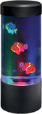 Lightahead Mini LED Round Fish Lamp, Color Changing Light Effects, 9 inches Tall Mood Lamp for Aquarium