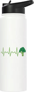 Heartbeat Kawaii Broccoli Kawaii Broccoli Insulated Water Bottle - Stainless Steel & BPA Free
