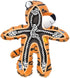 3 Pack KONG Wild Knots Dog Toys Bear, Giraffe & Tiger Durable Plush Toys with Internal Knotted Rope & Squeaker Soft