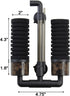 AQUANEAT Quiet Sponge Filter with Ceramic Media Balls, Air Driven for Aquariums.