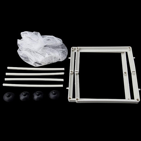 Large Fish Breeder Net with Suction Cups, Nylon Mesh Isolation Box for Fish/Plants/Shrimp