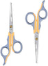 LIVINGO Professional Pet Grooming Scissors for Cats & Dogs, Titanium Coated, 2 Pack, 6.5 inch