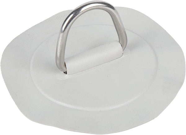 Pissente D Ring Pad, 150mm/6in Surf D Ring Patch, PVC Stainless Steel D Ring Patch for Inflatable Boat, Raft, Kayak,