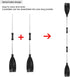 Oars Boat 210cm/82.7in Detachable Afloat Oars, Aluminum Alloy Paddles for Boat, Kayak, Raft, Canoe