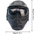 Tactical Mask Airsoft Masks for BB Hunting, CS Game Full Face Tactical Gear with Goggles for Outdoor Activities