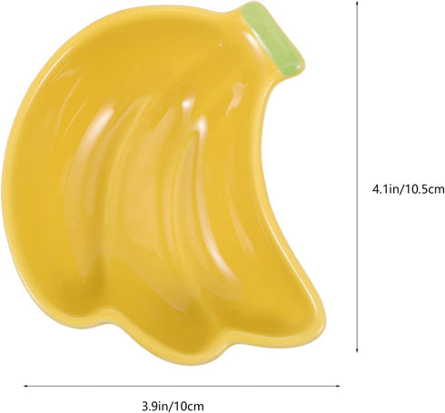 Balacoo Hamster Food Water Bowl, Ceramic Strawberry Shape Pet Feeder Dish for Small Animals