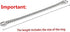 Stainless Steel P Chock Metal Chain Training Dog Pet Collars Necklace for Small Medium Large Dogs, 50cm