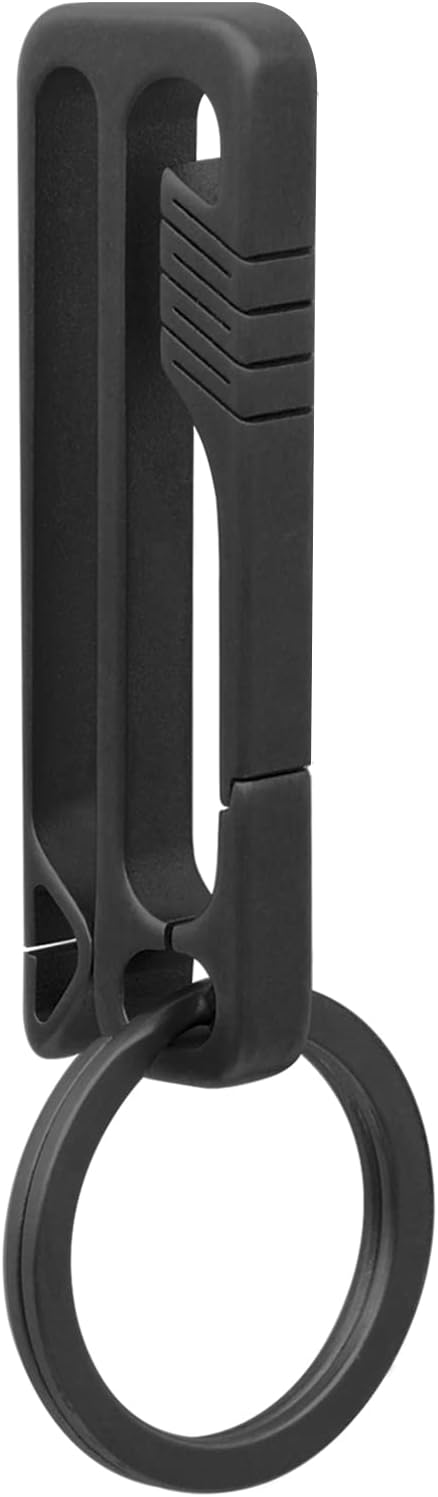 Titanium Carabiner Keychain Clip - Minimalist Keychain Key Clip, EDC Quick Release Hooks