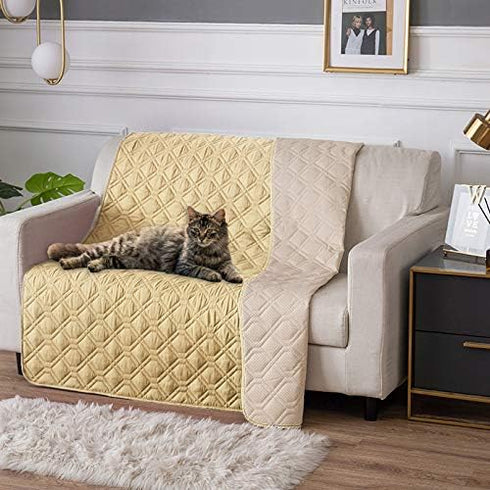 RBSC Home Waterproof Blanket Dog Bed Cover, Non Slip Large Sofa Cover for Pets (6882YELLOW)