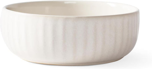 Fringe Studio Canvas Stream Small Ribbed Bisque Pet Bowl, PetShop Collection (506001) by Fringe