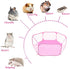 Large Hamster Playpen with Mat, Foldable Exercise Cage for Guinea Pigs, Gerbils, Chinchillas, Rats