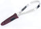 Dual-Sided De-Shedding Tool with Stainless Steel Blade for All Dog Coat Types - Soft Touch Grip (Burgundy)