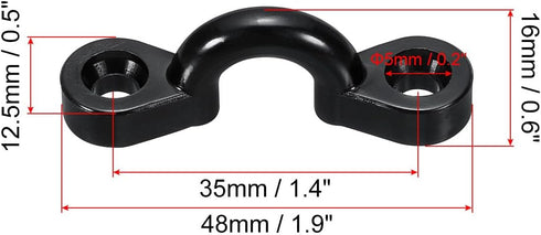 PATIKIL Kayak Pad Eye, 30 Pack Nylon Deck Loops for Boats and Canoes