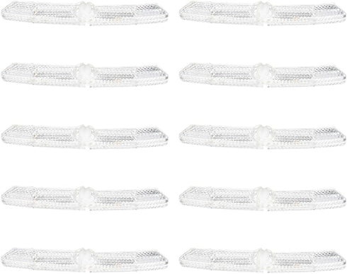 Garneck 10pcs Bicycle Reflector Decked Accessories, Professional Bike Warning Wheel Reflectors