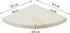 Wontee Bird Perch Stand, 2 Pack Wooden Platform Corner Ledge for Budgies, Cockatiels, Conures, 5.1"x5.1"