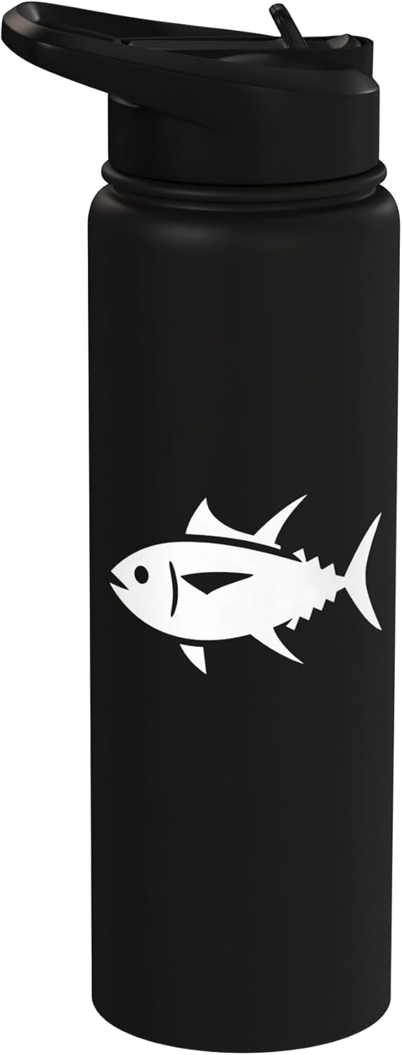 Tuna Fishing Apparel & Gifts Tuna Fishing Big Game Fisherman Fish Stainless Steel Insulated Water Bottle