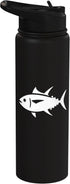 Tuna Fishing Apparel & Gifts Tuna Fishing Big Game Fisherman Fish Stainless Steel Insulated Water Bottle