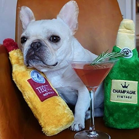 3-Pack ZippyPaws Happy Hour Crusherz- Interactive Dog Toys to Keep Them Busy, Squeaky Plush Toy for All Breeds, Gift