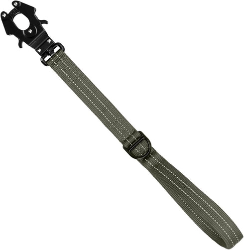 ICEFANG Short Dog Leash - 18 Inch Reflective Nylon Traffic Leash with Padded Handle for Medium Large Dogs No Pull